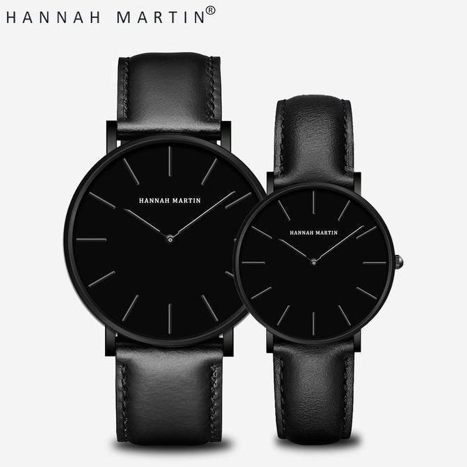 Jam Tangan Couple Pasangan (Harga satuan bukan Sepasang) Anti Air Hannah Martin Original Waterproof 