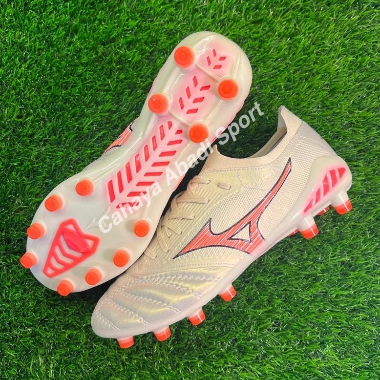 NEW ( BISA COD ) SEPATU BOLA MIZUNO MORELIA NEO BETA 3 WHITE SOLAR PINK FG