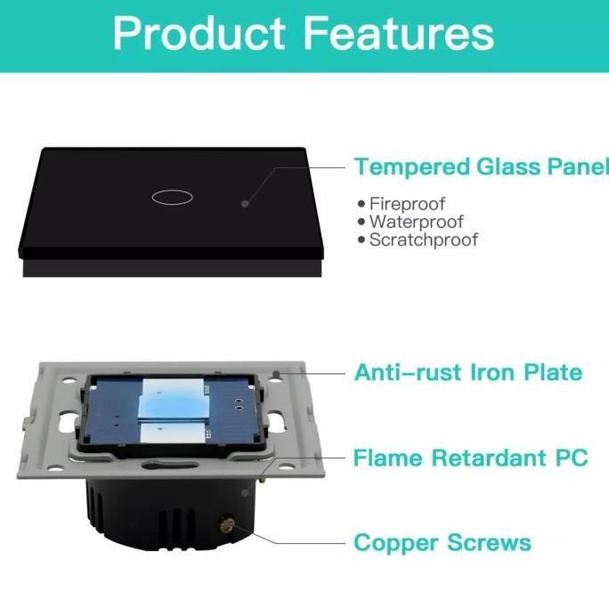 Grosir Almo Tuya Zigbee Smart Switch 4 Gang Home Automation [Premium Quality]