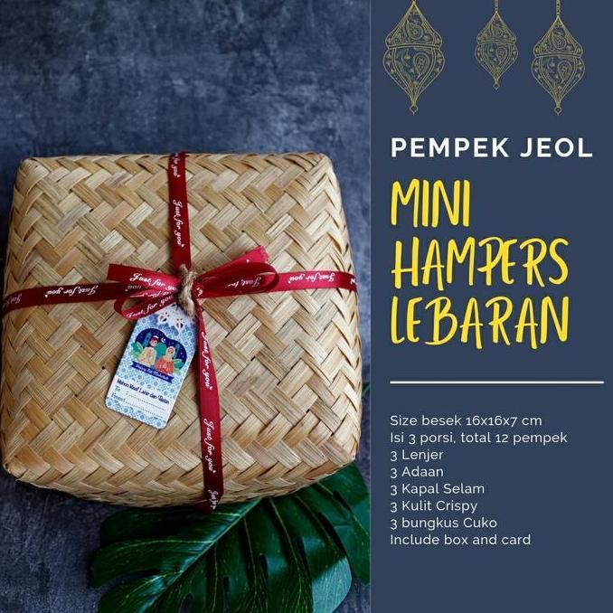 Pempek Jeol Parsel Hampers Lebaran Besek isi 3 Porsi/12 pcs