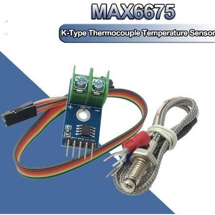 Modul Paket Max6675 Suhu Temperatur Kabel Female Sensor Thermocouple K