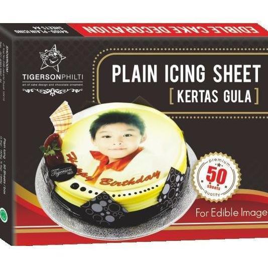 PLAIN ICING BY TIGERSON PHILTI | EDIBLE PRINTING | KERTAS EDIBLE