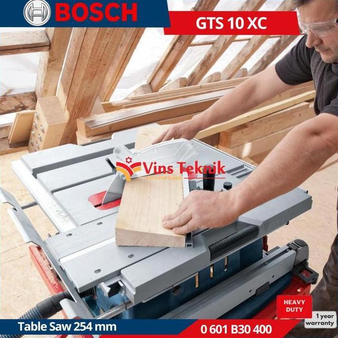 BOSCH GTS 10 XC Table Saw 10inch 2000W Mesin Meja Potong