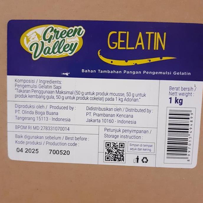 gelatin halal bubuk 1 kg