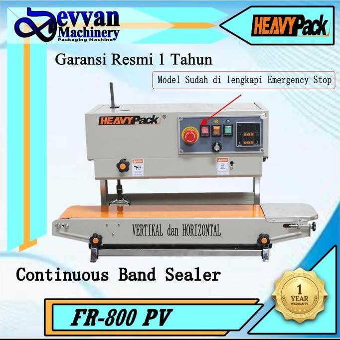 FR-800PV Continuous Band Seler Mesin Pres Plastik Standing Pouch Fr800 Sealer Listrik