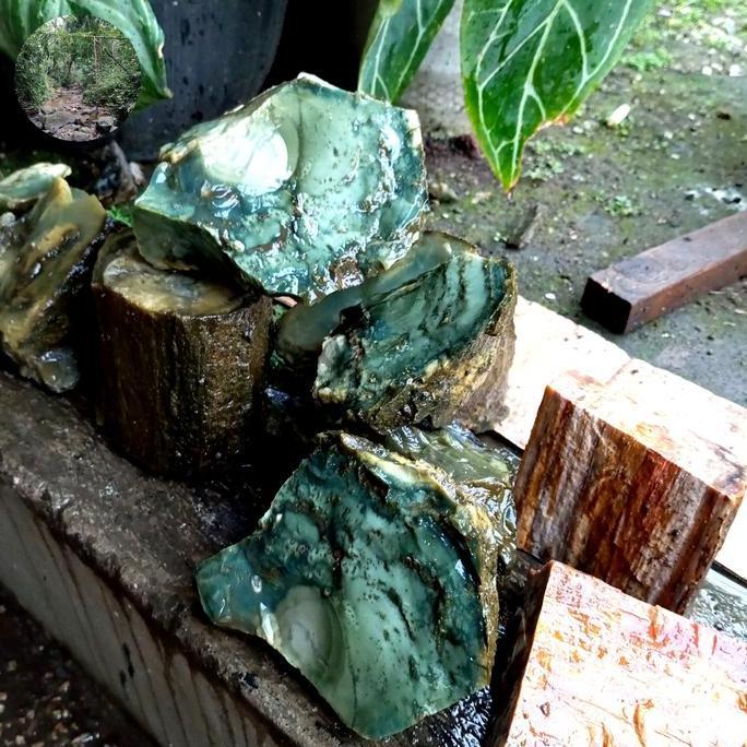 batu akik garut / bahan batu akik / batu pancawarna garut