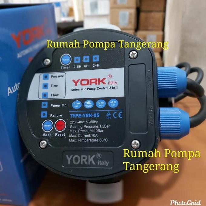 Automatic Pressure Control Otomatis Pompa Air Merk York Italy 05 Asli
