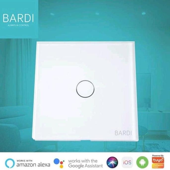 Grosir Bardi Smart Wall Switch 1 Gang Eu - Saklar Lampu Pintar Wifi