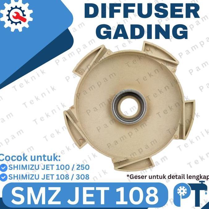 Diffuser Semijet Shimizu Jet  108 & 100 Bit Tutup Kipas Impeller Promo