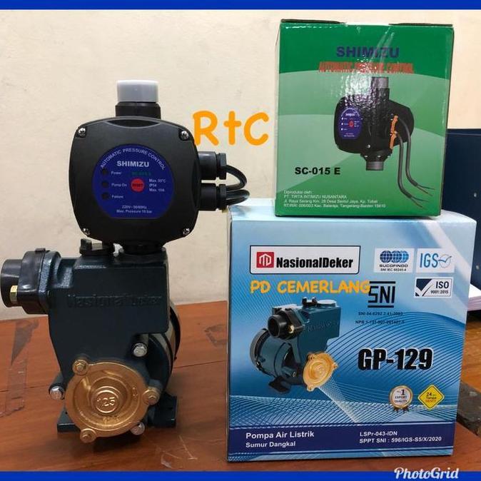 Pompa Pendorong Toren Air Otomatis Booster Shimizu Booster Pump Best Seller