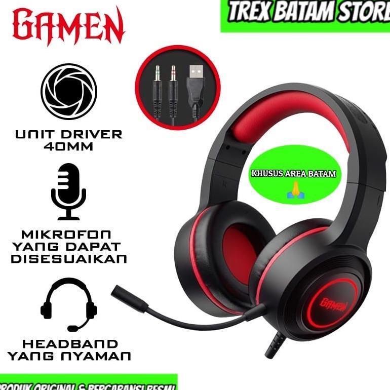 CUCI GUDANG GAMEN GH100 HEADPHONE GAMING FOR PC HEADPHONE DAN LAPTOP (BATAM)