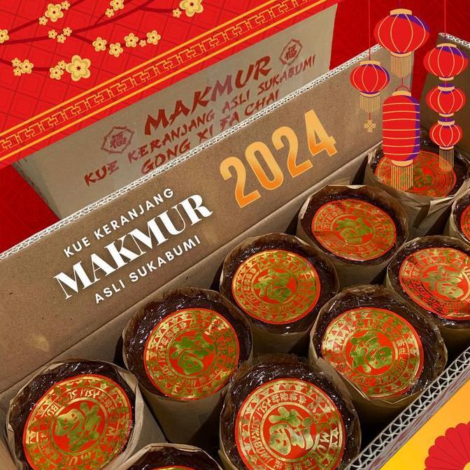Keki- Kue Keranjang Makmur Asli Sukabumi | Tiam Phan Nian Gao Imlek Stiker
