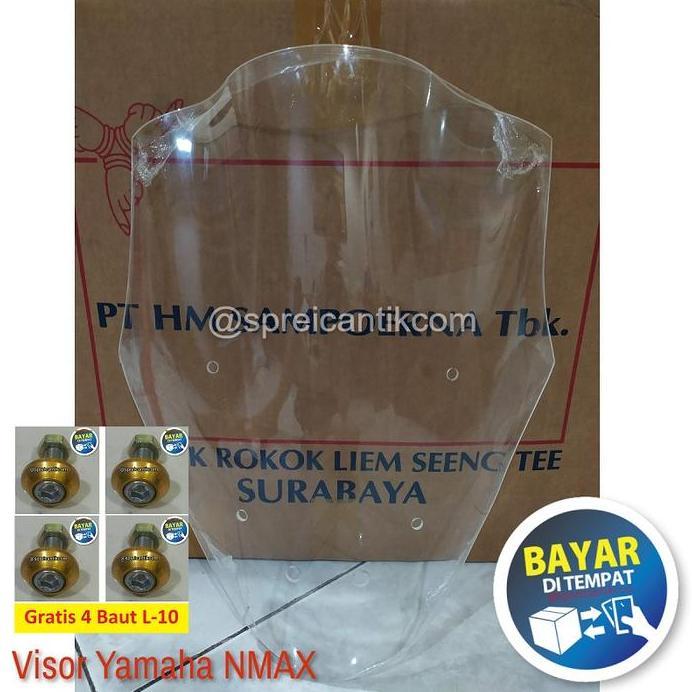 VISOR WINDSHIELD VARIASI YAMAHA NMAX OLD LAMA 2015 2016 2017 2018 2019 BAHAN ACRYLIC AKRILIK TINGGI 