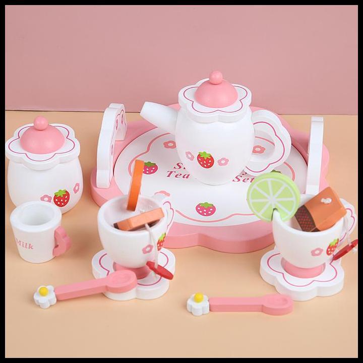 Mother Garden Tea Time Set Mainan Edukasi Anak Kayu Wooden Toys 100% Original