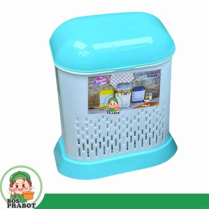 Savefk- Tempat Sendok Dengan Tutup Ungu / Tempat Sendok Dengan Tutup Pink Plastik Dengan Tutup Penyi