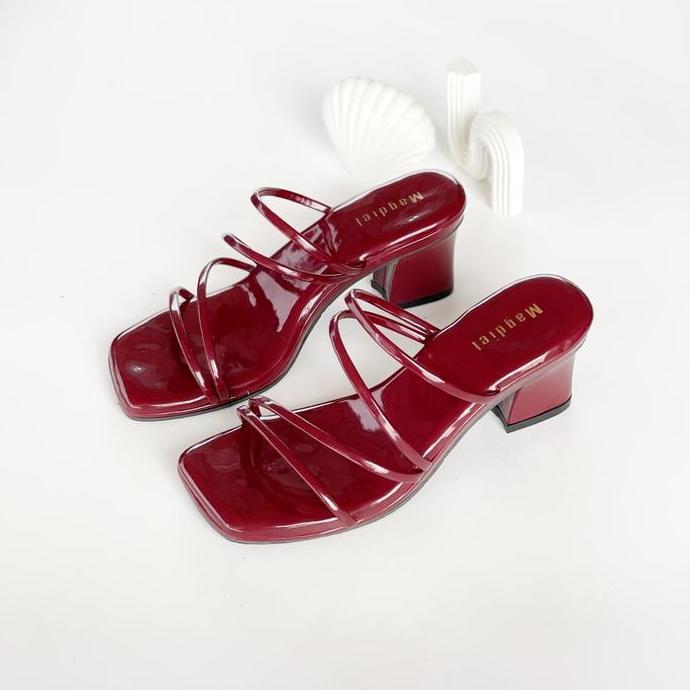 Magdiel Valen Heels Tali Wanita Sandal Wanita Hak Tahu 5 cm