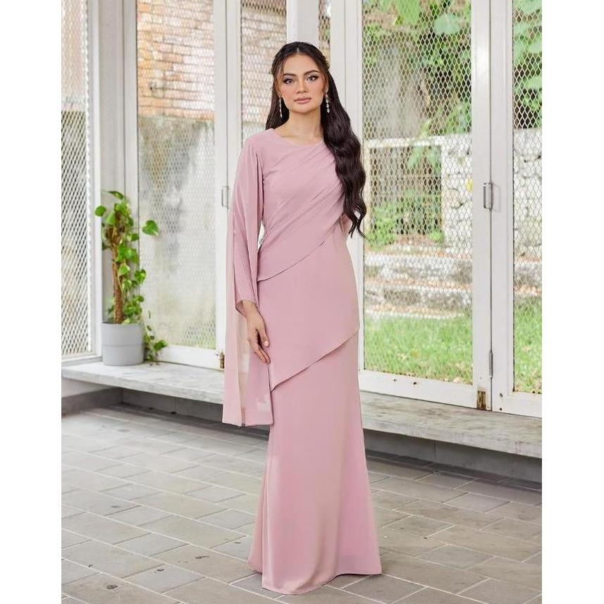 ASERRA Gaun Maxi COD DRESS MAXY KALILA DRESS CANTIK BAHAN CERUTY BABY DOLL FULL FURING DRESS MERMAID