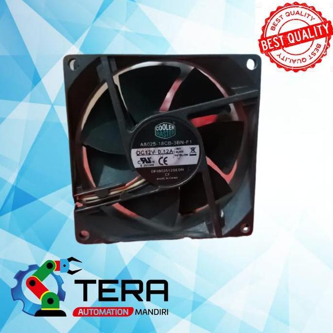 TERBARU - Cooler Master 8CM MODEA8025-18CB-3BN-F1, 12V 0.12A, 80x15mm (80x1.5cm)