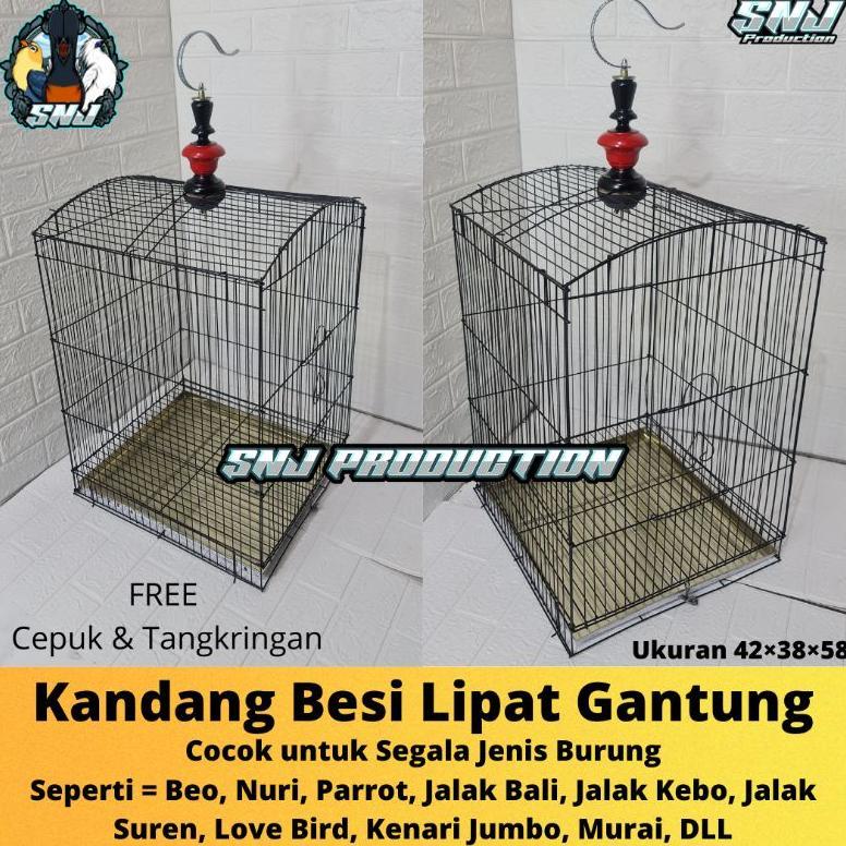 Readyy Stok MERK SNJ Besi Super No 2 ( 1 Hari Sampai ) Instant sameday murah Kandang Kotak Besi Lipa