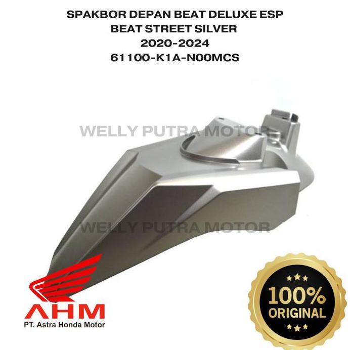 PROMO SPAKBOR DEPAN BEAT STREET BEAT DELUXE 2020-2023 SILVER