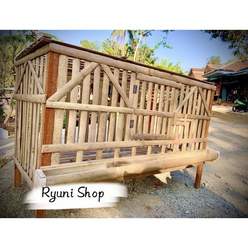 Readyy Stok Kandang Ayam Bambu Anakan 100x50x50cm