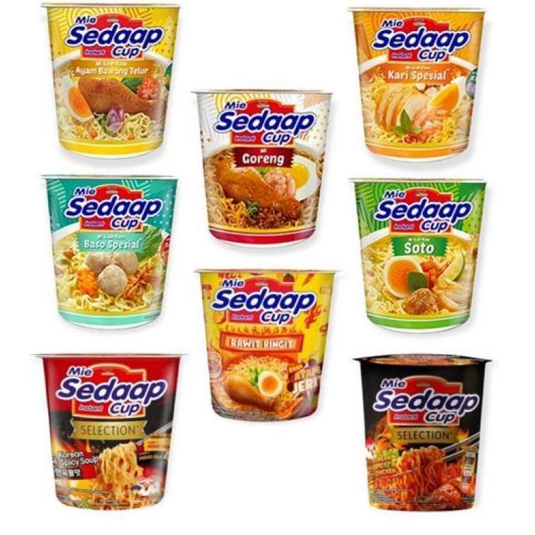 Mie Sedaap Cup Siap Saji Dengan 6 Varian Rasa