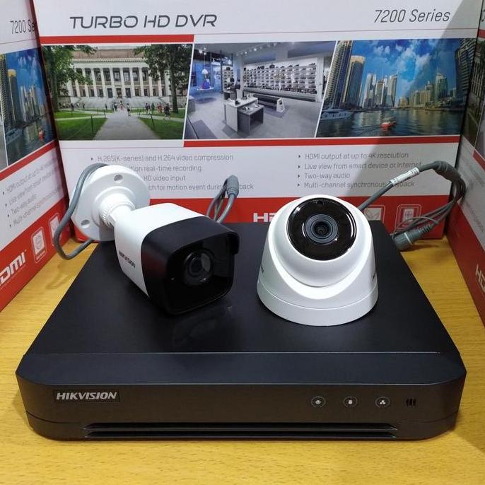 TERBARU - Paket CCTV Hikvision 4 Kamera CCTV 5 MP Hikvision tanpa Hard disk