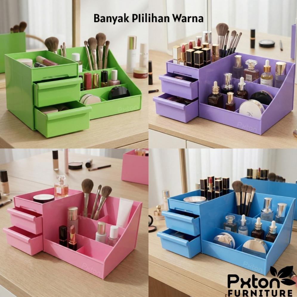 Oz67 Rak Kosmetik Drawer Kotak Penyimpanan Makeup Organizer make up storage box kosmetik RAK BUKU RA