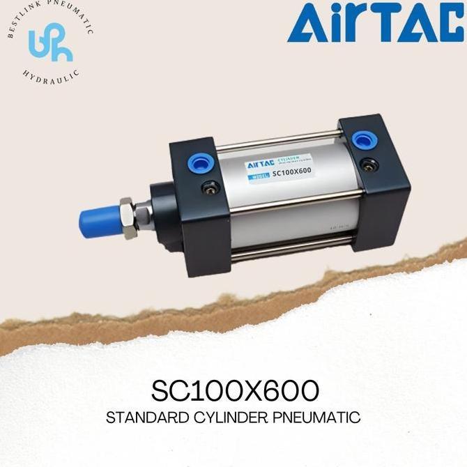Promo Pneumatic Cylinder Sc - 100 X 600 Airtac / Sc100X600Sca - Sc100X600
