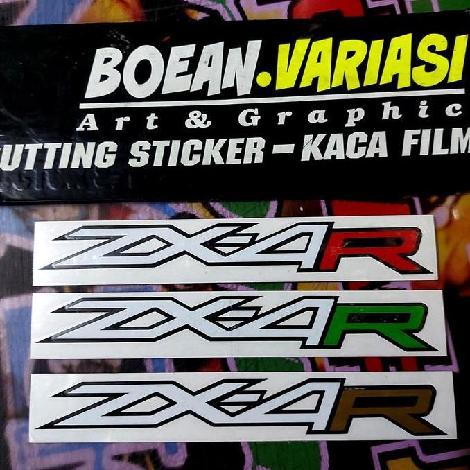 Cutting sticker kawasaki ninja ZX4R LOGO ZX4R TULISAN ZX4R