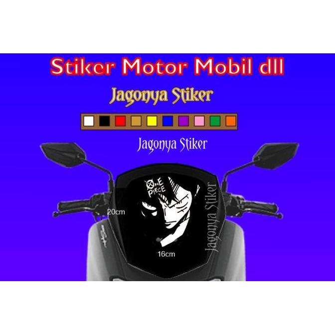 sticker one piece luffy visor motor nmax pcx adv new keren js