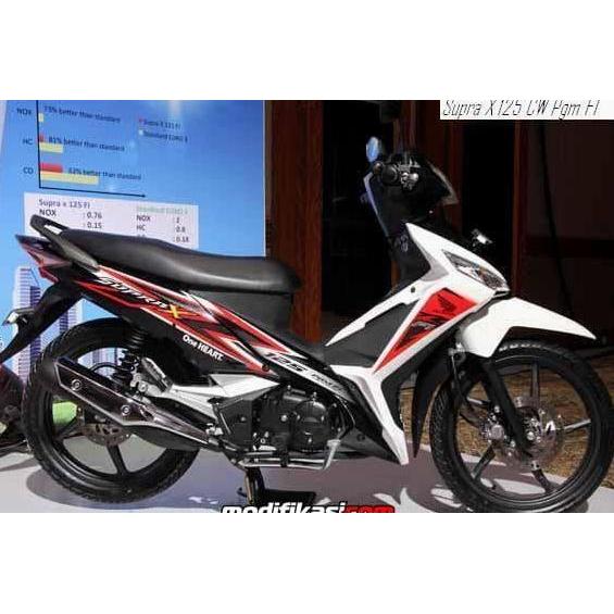 Striping Sticker Motor Honda Supra X 125 FI 2014 Putih