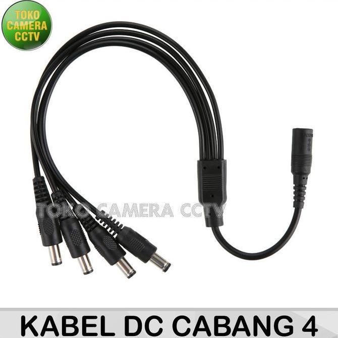 KABEL DC SPLITTER CABANG 4 JACK DC CABANG 4 PROMO TERBATAS