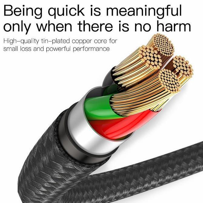 KABEL DATA LED HALO FAST CHARGING MICRO USB