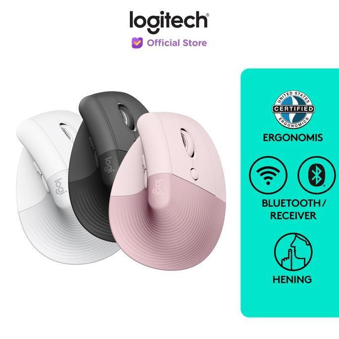 NEW LOGITECH LIFT MOUSE ERGONOMIC VERTICAL WIRELESS BLUETOOTH SILENT BEST
