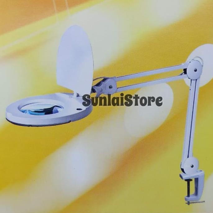 Kaca Pembesar Magnifying Lamp Lampu Sanfix SM-50-8 Clamp 8x Pembesaran