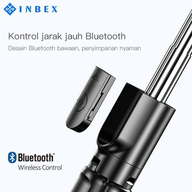 READY INBEX S03 Tongsis tripod selfie stick /70cm Bluetooth Tripod