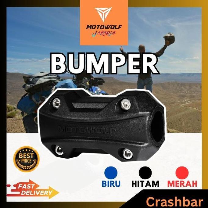 Motowolf Crashbar Bumper Pelindung Motor Bumper Tubular Guard Adv Agna