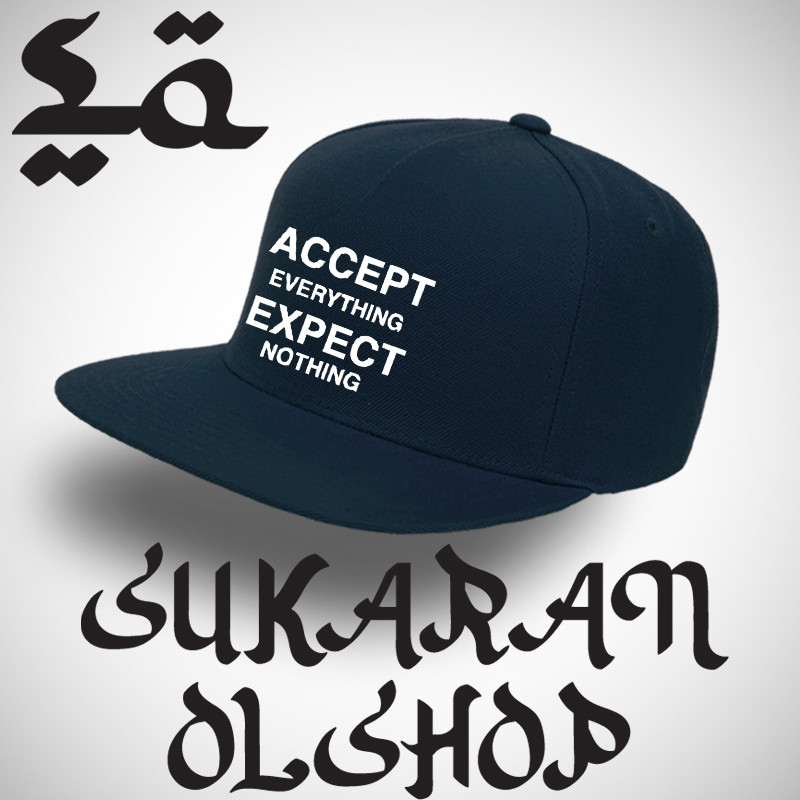 Topi Snapback Accept Everything Expect Nothing unisex all size dewasa