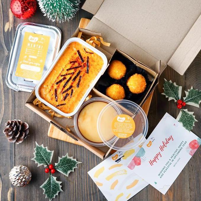 NEW CHRISTMAS HAMPERS / PARCEL NATAL RISOL PUDDING BRULEE BOMB MENTAI BEST