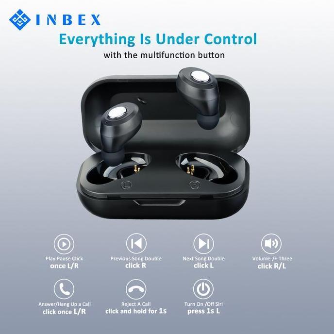 INBEX TWS Headset Wireless Earphone Bluetooth/TWS Wireless Earphone