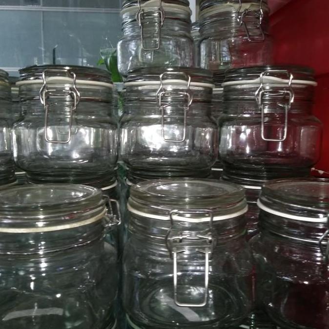Toples Kaca Hermetico Kedap Udara 500 ml - Toples Gula Kopi