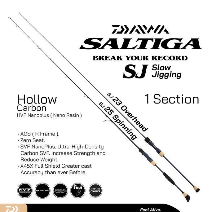 Joran Daiwa Saltiga SJ | Joran Slow Jigging | Rod Jigging | Joran Carbon Hollow
