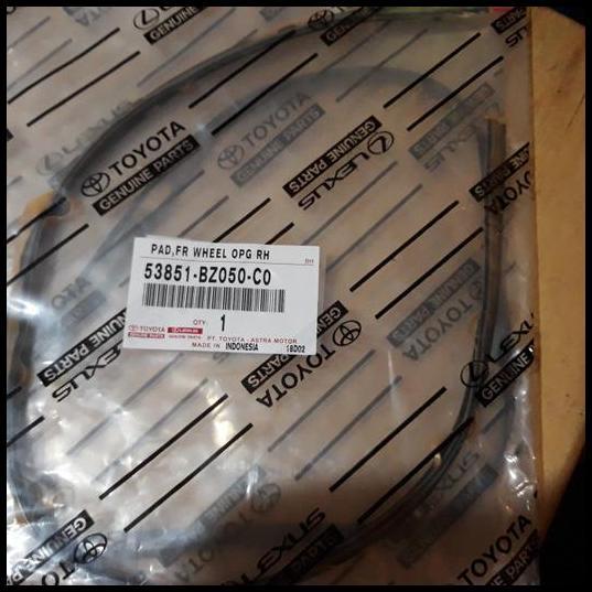 DISKON KARET LIST OVER FENDER RUSH WARNA ABU YG NEMPEL DI BEMPER DEPAN ORI 