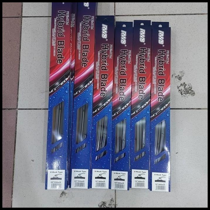 GRATIS ONGKIR WIPER WIFER MOBIL DATSUN GO HYBRID RBW MODEL U-HOOK 