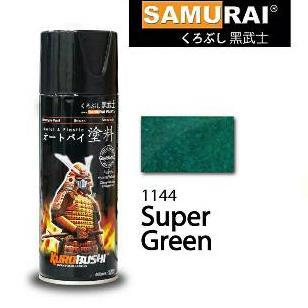 Samurai Paint Super Green 1144/Hijau Metalik/Cat Semprot/Pylox/Pilok