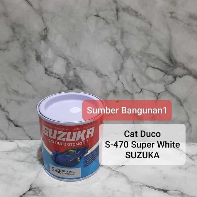 Cat Duco S470 Super White SUZUKA cat besi motor mobil otomotif putih