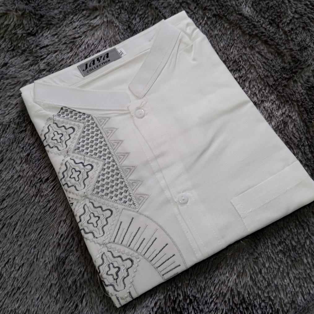 Promo Baju Koko Pria Dewasa Murah Putih Tulang