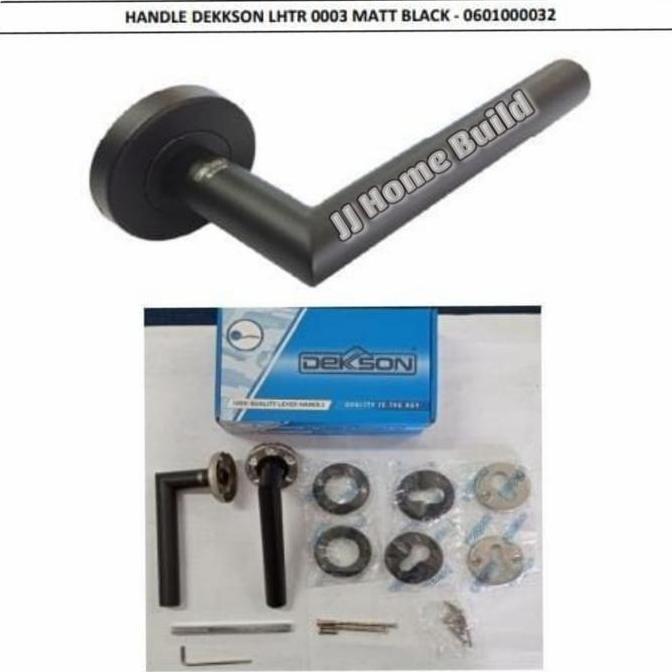 Handle Pintu Roses DEKSON LHTR 0003 Matt Black/Hitam / Gagang Pintu