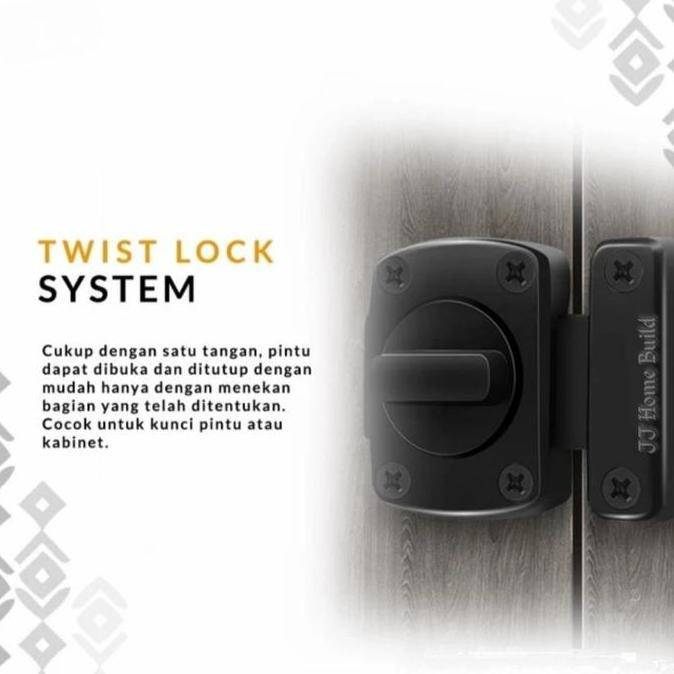 Grendel Putar / Grendel Slot Pintu Jendela / Grendel WC Putar